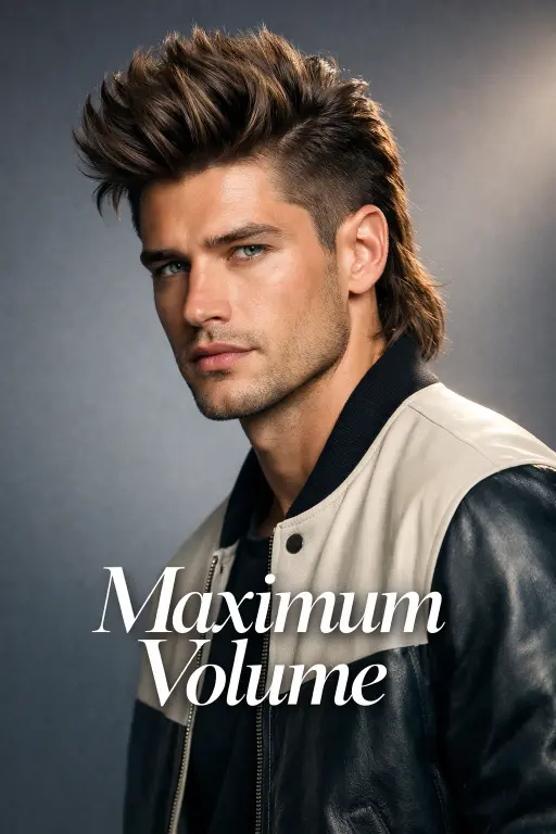 modern low taper mullet hairstyle with clean tapered sides and longer textured back on straight hair
