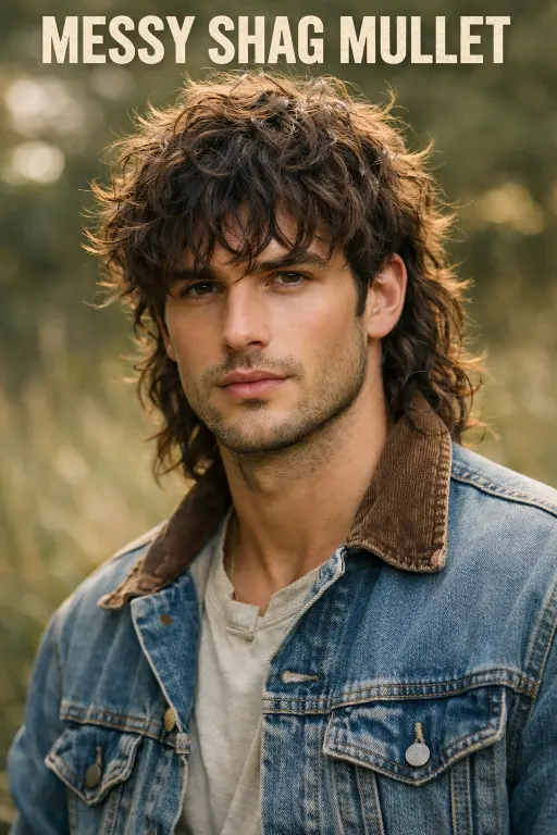 different curly mullet haircuts for men showing fade, taper, and textured styles with natural curls and varied lengths