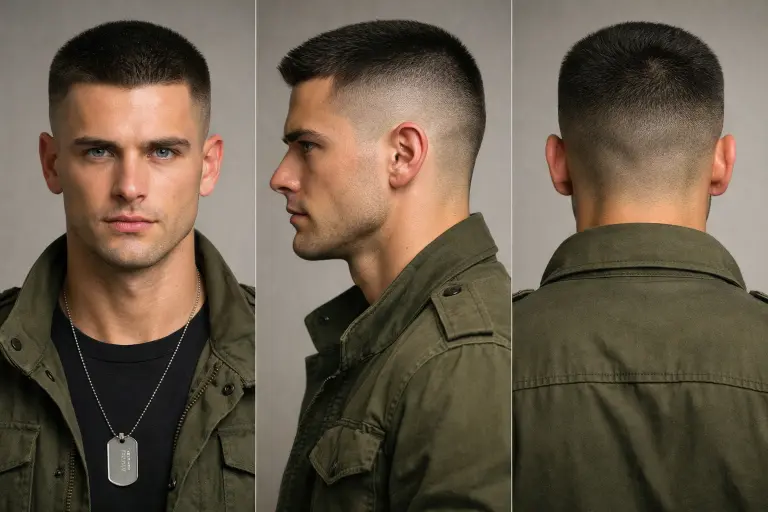 Collection of high taper fade short haircuts for men showing clean fades, textured tops, and modern short styles for different hair types