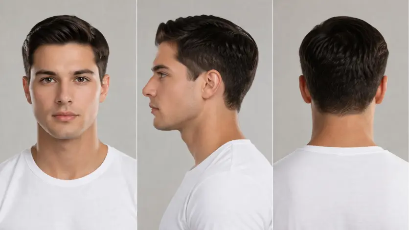 : A variety of side part haircuts for men featuring fades, undercuts, and textured styles on different hair types and lengths