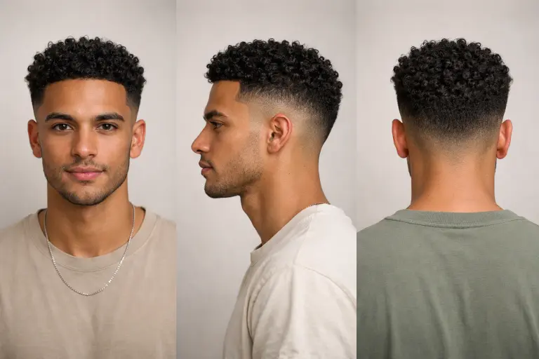 clean high taper fade short hair styles on men with sharp sides and short textured top showing modern barber finish