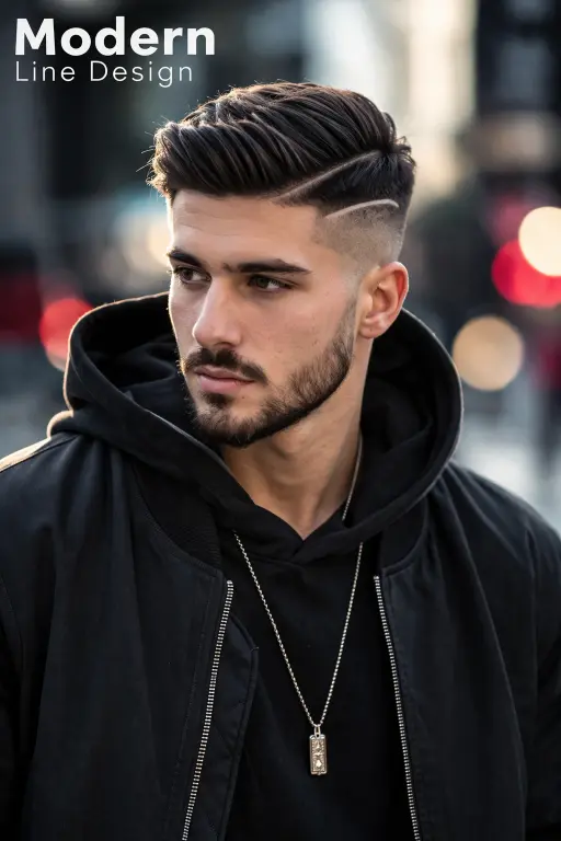 : A variety of side part haircuts for men featuring fades, undercuts, and textured styles on different hair types and lengths