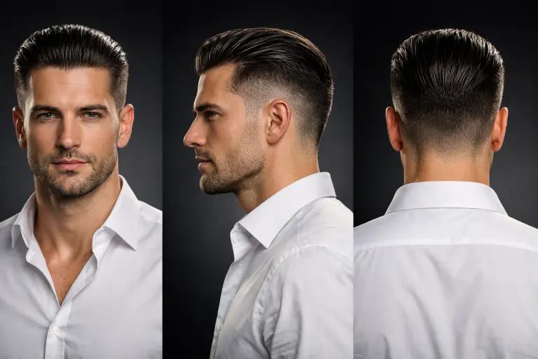 Collection of high taper fade short haircuts for men showing clean fades, textured tops, and modern short styles for different hair types