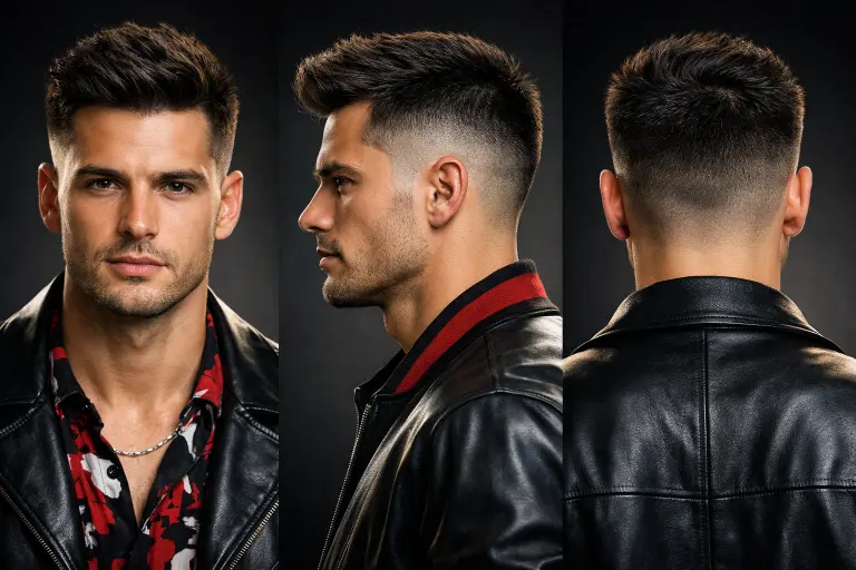 collection of mid taper fade for straight hair styles showing clean fades, textured tops, and different modern variations