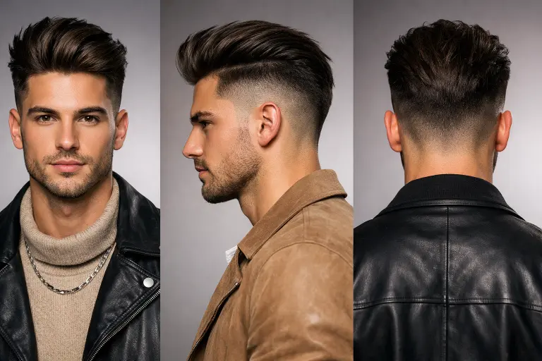 clean mid drop taper fade haircut with natural blend around the ear and neckline, styled top showing modern versatile men’s hairstyle