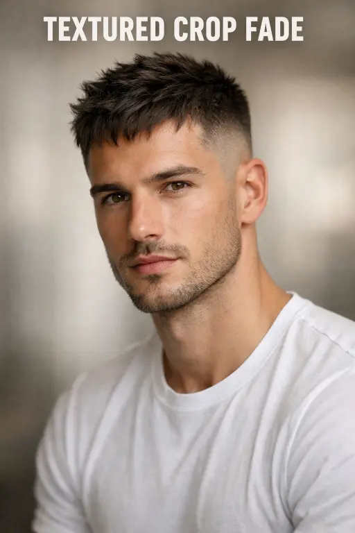 variety of high fade haircuts for men showing different styles, textures, and top lengths with clean faded sides