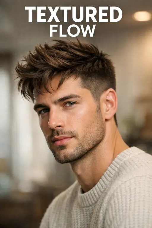 High taper fade long hairstyles for men featuring clean faded sides with long textured hair on top styled in different modern looks