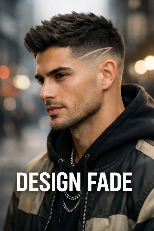 clean mid drop taper fade haircut with natural blend around the ear and neckline, styled top showing modern versatile men’s hairstyle
