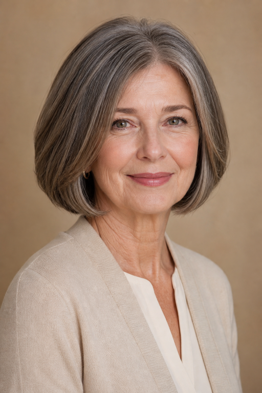 Short layered hairstyles for women over 60 showcasing modern volume, texture, and easy-to-maintain elegant looks