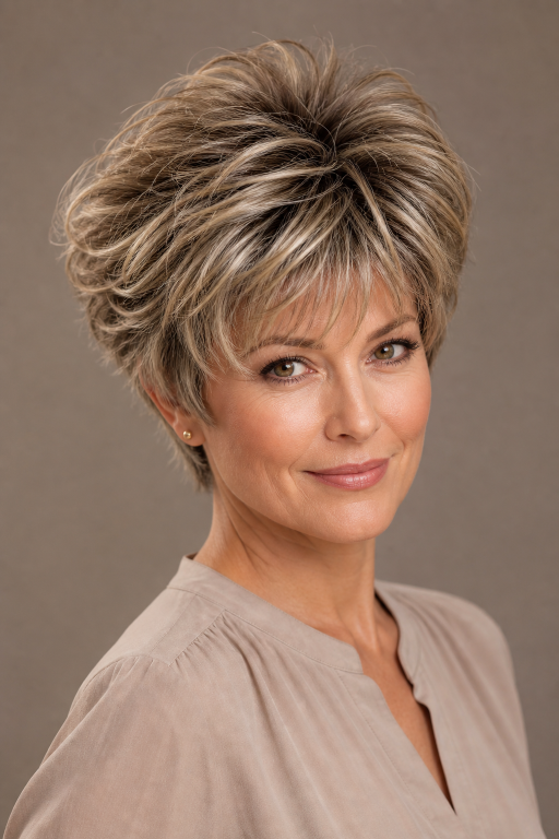 Short shaggy pixie haircuts with textured layers, volume, and modern styling for different face shapes and hair types