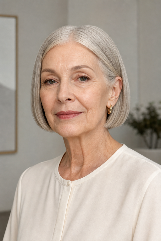 Short layered pixie haircut for women over 60 with thin fine hair adding volume and lift