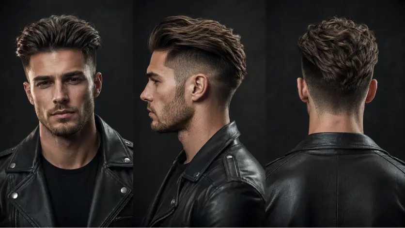 Short flow haircut styles for men featuring textured layers, taper fades, wavy flow, hockey flow, and modern short hairstyles with effortless movement and masculine styling for different face shapes and hair types
