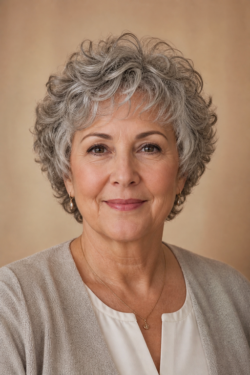 Short layered hairstyles for women over 60 showcasing modern volume, texture, and easy-to-maintain elegant looks