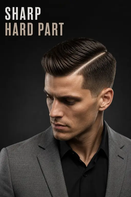 Modern gentleman haircut styles for men featuring classy side parts, textured quiffs, slick backs, taper fades, and executive hairstyles designed for different face shapes, hair types, and professional modern looks.