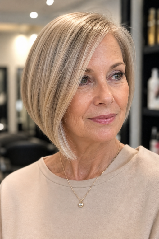 Short layered pixie haircut for women over 60 with thin fine hair adding volume and lift