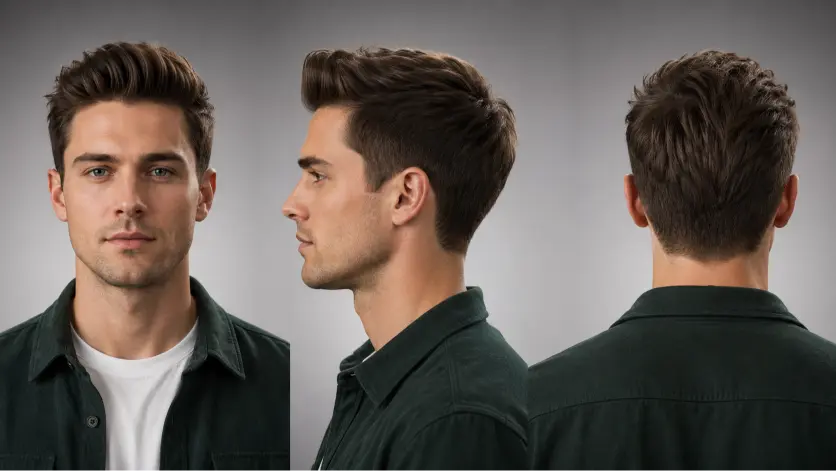 Modern gentleman haircut styles for men featuring classy side parts, textured quiffs, slick backs, taper fades, and executive hairstyles designed for different face shapes, hair types, and professional modern looks.