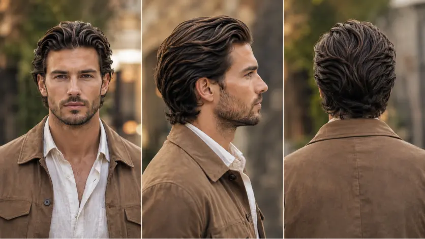 Modern gentleman haircut styles for men featuring classy side parts, textured quiffs, slick backs, taper fades, and executive hairstyles designed for different face shapes, hair types, and professional modern looks.