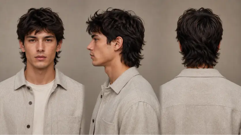 Stylish short modern mullet hairstyles for men in %currentyear% featuring textured cuts, fade mullets, curly mullets, taper styles, and trendy modern men’s haircuts for different face shapes and hair types