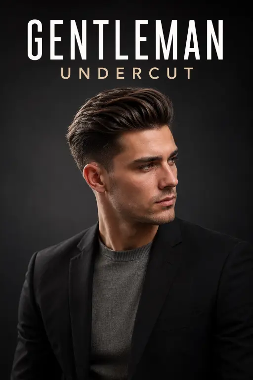 Modern gentleman haircut styles for men featuring classy side parts, textured quiffs, slick backs, taper fades, and executive hairstyles designed for different face shapes, hair types, and professional modern looks.