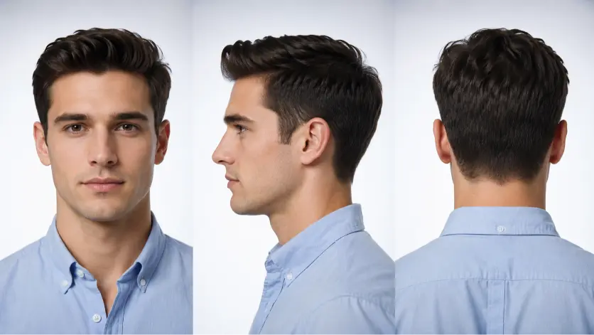 Modern textured quiff hairstyle for men with high fade, thick volume, and natural texture styled for a sharp masculine look