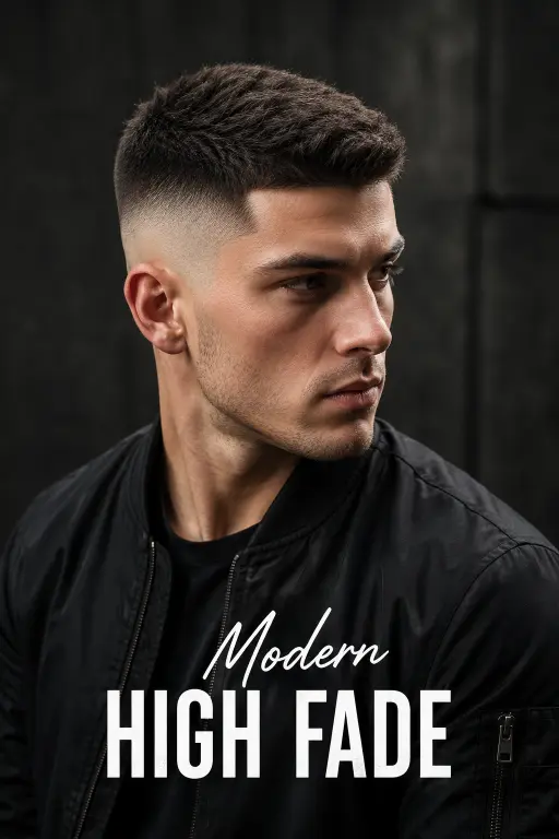 one powerfull image alt Clean and sharp crew cut haircut for men with modern fade, textured top, and masculine low maintenance style for every face shape
