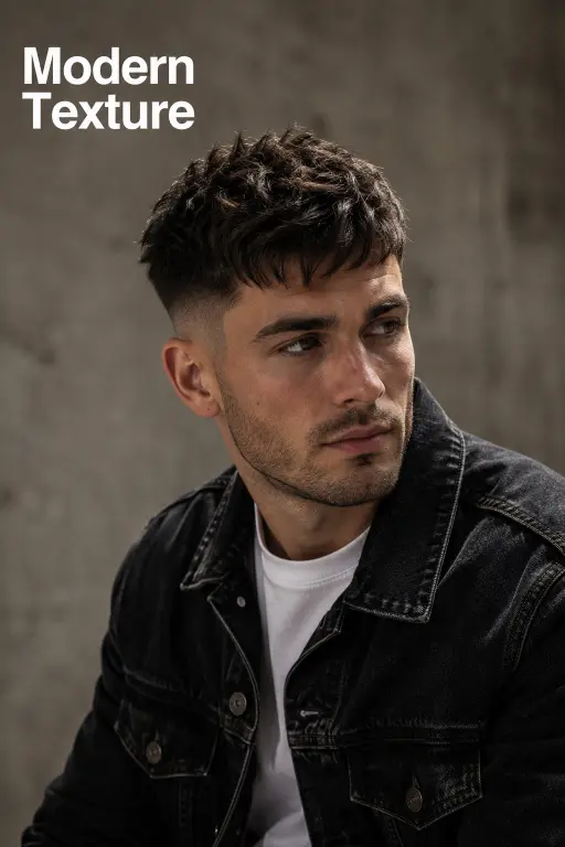 French crop mid fade hairstyle variations for men featuring textured tops, clean faded sides, sharp fringes, and modern masculine grooming styles for different hair types and face shapes.