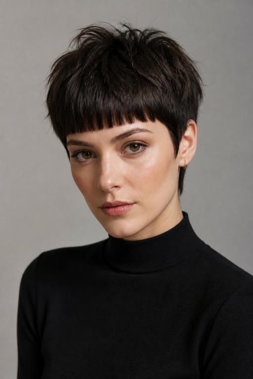 Short shaggy pixie haircuts with textured layers, volume, and modern styling for different face shapes and hair types