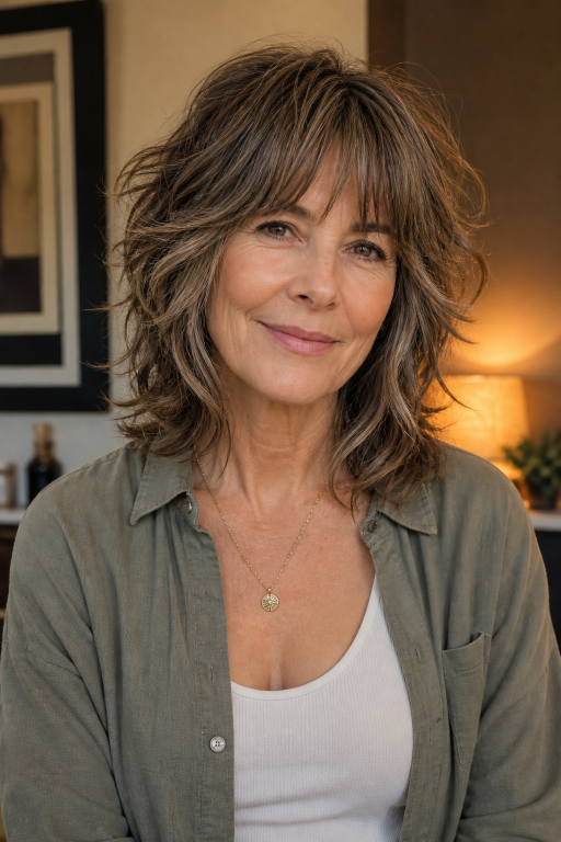 Short layered hairstyles for women over 60 showcasing modern volume, texture, and easy-to-maintain elegant looks