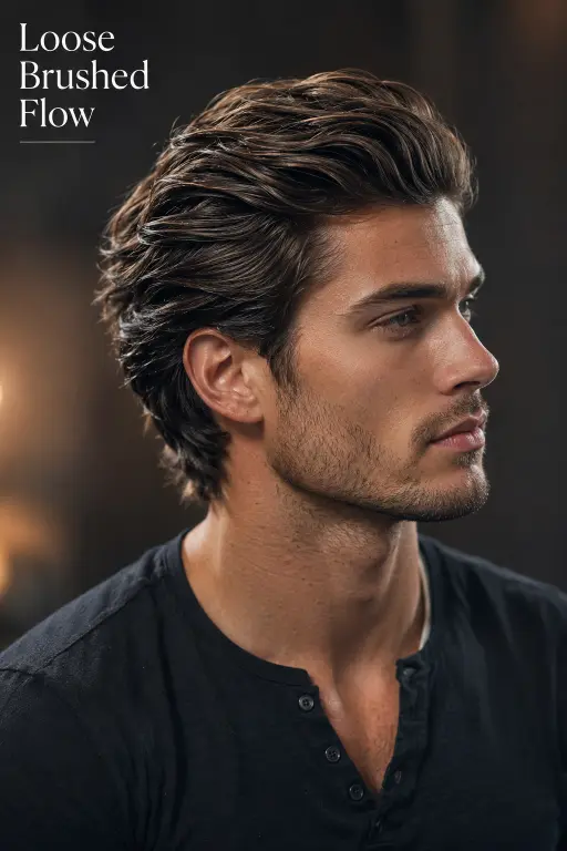 Short flow haircut styles for men featuring textured layers, taper fades, wavy flow, hockey flow, and modern short hairstyles with effortless movement and masculine styling for different face shapes and hair types