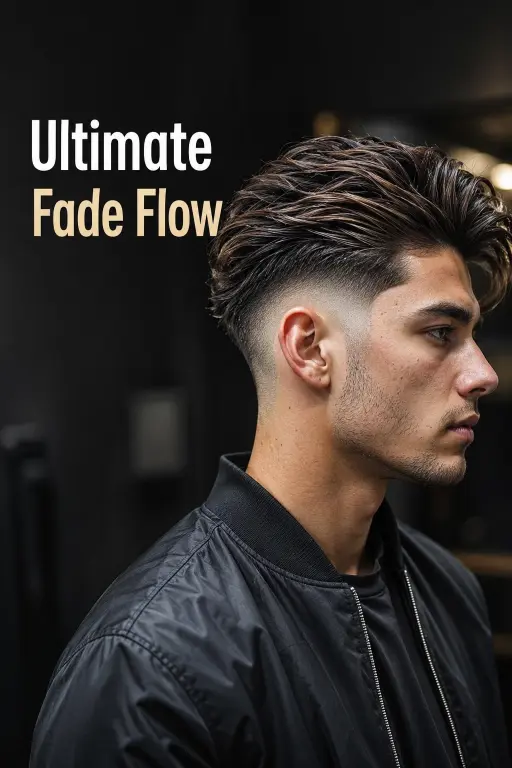 Short flow haircut styles for men featuring textured layers, taper fades, wavy flow, hockey flow, and modern short hairstyles with effortless movement and masculine styling for different face shapes and hair types