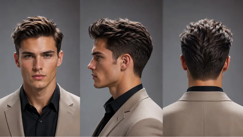 Modern gentleman haircut styles for men featuring classy side parts, textured quiffs, slick backs, taper fades, and executive hairstyles designed for different face shapes, hair types, and professional modern looks.