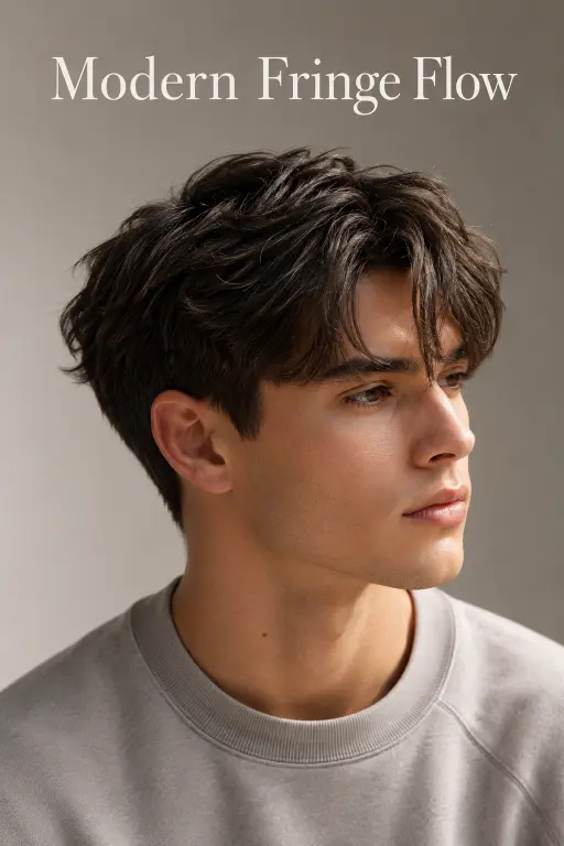 Short flow haircut styles for men featuring textured layers, taper fades, wavy flow, hockey flow, and modern short hairstyles with effortless movement and masculine styling for different face shapes and hair types