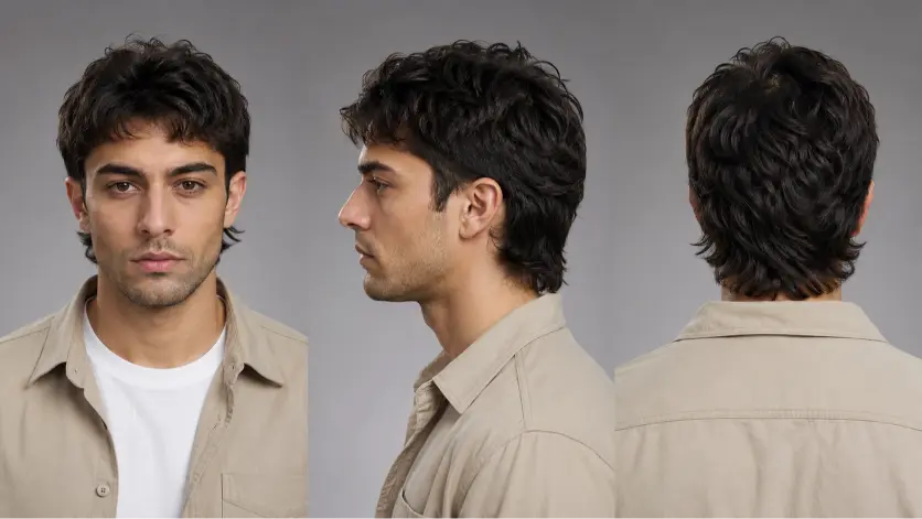 Stylish short modern mullet hairstyles for men in %currentyear% featuring textured cuts, fade mullets, curly mullets, taper styles, and trendy modern men’s haircuts for different face shapes and hair types