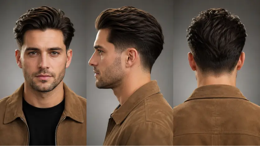 Modern gentleman haircut styles for men featuring classy side parts, textured quiffs, slick backs, taper fades, and executive hairstyles designed for different face shapes, hair types, and professional modern looks.