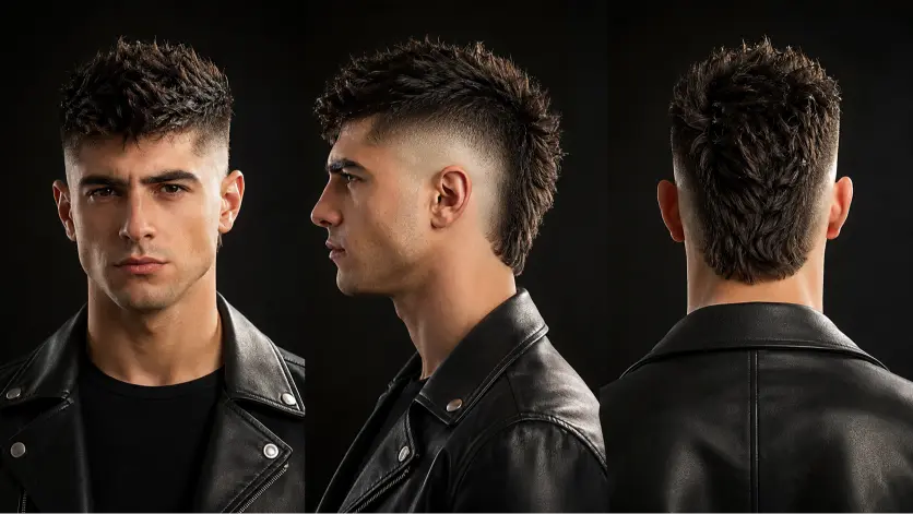 Stylish short modern mullet hairstyles for men in %currentyear% featuring textured cuts, fade mullets, curly mullets, taper styles, and trendy modern men’s haircuts for different face shapes and hair types