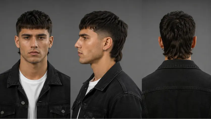 Stylish short modern mullet hairstyles for men in %currentyear% featuring textured cuts, fade mullets, curly mullets, taper styles, and trendy modern men’s haircuts for different face shapes and hair types